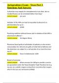 Jurisprudence Exam - Texas Part 3 Questions And Answers&period;docx