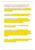 MGM101 FINAL EXAM QUESTIONS AND ANSWERS LATEST 2025-2026 UPDATE
