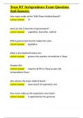 Texas RT Jurisprudence Exam Questions And Answers&period;docx