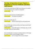 Nursing Jurisprudence Exam Chapter 4 - Regulation of Practice Medicine Questions And Answers&period;docx