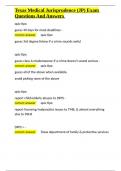 Texas Medical Jurisprudence &lpar;JP&rpar; Exam Questions And Answers&period;docx