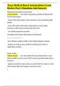 Texas Medical Board Jurisprudence Exam Review Part I Questions And Answers&period;docx