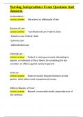 Nursing Jurisprudence Exam Questions And Answers&period;docx