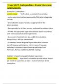 Texas SLPA Jurisprudence Exam Questions And Answers&period;docx