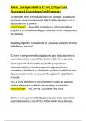 Texas Jurisprudence Exam &lpar;Physician Assistant&rpar; Questions And Answers&period;docx
