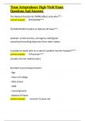 Texas Jurisprudence High-Yield Exam Questions And Answers&period;docx
