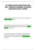 NY SERIES EXAM QUESTIONS AND 100&percnt; VERIFIED ANSWERS &vert;&vert;UPDATED 2025&vert;&vert;EXCELLENT SCORES