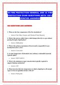 3B FIRE PROTECTION GENERAL AND 3C FIRE PROTECTION EXAM QUESTIONS WITH 100&percnt; VERIFIED ANSWERS