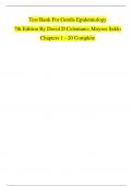Verified Test Bank for Gordis Epidemiology (7th Edition) – Complete Chapters 1–20 | Celentano & Szklo