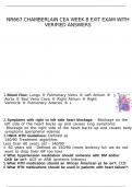 NR667 Chamberlain CEA week 8 exit exam with verified answers