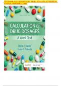 TESTBANK-CALCULATIONS OF DRUG DOSAGES 12TH EDITION &lpar;OGDEN &FLUHARTY&comma; 2022&rpar;