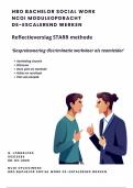NCOI module De-escalerend werken - Social Work - STARR methodiek cijfer 9&excl;