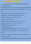 PATHO 3505 Pathophysiology Final Exam Review Questions with Answers &lpar;Verified Answers&rpar; Complete Solution Latest 2025 Update Graded A&plus;&period;