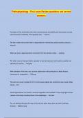 PATHO 3505 Pathophysiology Final Exam Review Questions with Answers &lpar;Verified Answers&rpar; Complete Solution Latest 2025 Update Graded A&plus; 100&percnt; guaranteed pass&period;