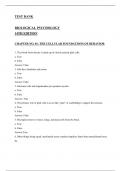 Biological Psychology | 14th Edition Test Bank | James W. Kalat | Verified Questions & Answers | Instant Download