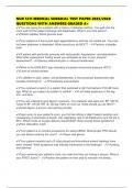 NUR 1211 MEDICAL SURGICAL TEST PAPER 2025&sol;2026 QUESTIONS WITH ANSWERS GRADED A&plus;