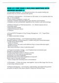 NURS 635 CORE EXAM 2 2025&sol;2026 QUESTIONS WITH ANSWERS GRADED A&plus;