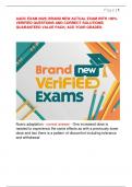 AADC EXAM 2025&vert; BRAND NEW ACTUAL EXAM WITH 100&percnt;  VERIFIED QUESTIONS AND CORRECT SOLUTIONS&vert;  GUARANTEED VALUE PACK&vert; ACE YOUR GRADES&period; 