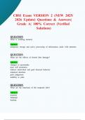 CBSI Exam VERSION 2 &lpar;New 2025&sol; 2026 Update&rpar; Questions & Answers&vert; Grade A&vert; 100&percnt; Correct &lpar;Verified Solutions&rpar;