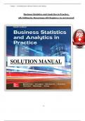 Solution Manual - Business Statistics and Analytics in Practice&comma; 9th Edition by &lpar;Bowerman&rpar;&comma; Chapter 1 - 20 > Download as Pdf File <