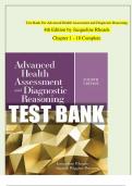 Complete Test Bank for Advanced Health Assessment and Diagnostic Reasoning &lpar;4th Edition&rpar; by Jacqueline Rhoads &ndash; Chapters 1-18 &vert; NP-Level Verified Questions