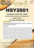 HSY2601 Assignment 3 SECTION C &lpar;COMPLETE GUIDELINE&rpar; Semester 1 2025  - DUE 24 April 2025