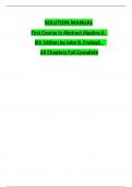 Complete Solution Manual for A First Course in Abstract Algebra &lpar;8th Edition&rpar; by John B&period; Fraleigh &vert; Full Chapters Solved