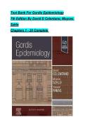 Test Bank Gordis Epidemiology 7th Edition David D Celentano Moyses Szklo Chapters 1 to 20 Exam Questions Answers Study Resource
