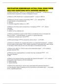 POSTPARTUM HEMORRHAGE ACTUAL FINAL EXAM PAPER 2025&sol;2026 QUESTIONS WITH ANSWERS GRADED A&plus;
