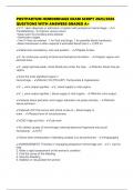 POSTPARTUM HEMORRHAGE EXAM SCRIPT 2025&sol;2026 QUESTIONS WITH ANSWERS GRADED A&plus;