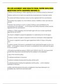 PSI LIFE ACCIDENT AND HEALTH FINAL PAPER 2025&sol;2026 QUESTIONS WITH ANSWERS GRADED A&plus;