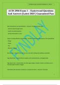 ACIS 2504 Exam 1 &ndash; Easterwood Questions And Answers &vert;Latest 2025 &vert; Guaranteed Pass