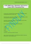 ACIS 2504 Exam 1 Questions And Answers &vert;Latest 2025 &vert; Guaranteed Pass