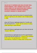 GALEN NU131 NURSING AND HEALTHCARE FINAL  EXAM VERSION 1 AND 2 NEWEST 2025 ACTUAL  EXAM COMPLETE 200 QUESTIONS AND CORRECT  DETAILED ANSWERS &lpar;VERIFIED ANSWERS&rpar;  &vert;ALREADY GRADED A&plus;&sol; BRAND NEW&excl;&excl;&excl;