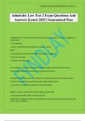Admiralty Law Test 2 Exam Questions And Answers &vert;Latest 2025 &vert; Guaranteed Pass