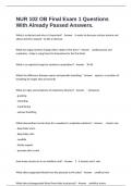 NUR 102 OB Final Exam 1 Questions With Already Passed Answers&period;