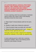 ATI CAPSTONE MEDICAL SURGICAL PROCTORED  VERSION 1 AND 2 NEWEST 2025 ACTUAL EXAM  COMPLETE 200 QUESTIONS AND CORRECT  DETAILED ANSWERS WITH RATIONALES &lpar;VERIFIED  ANSWERS&rpar; &vert;ALREADY GRADED A&plus; 