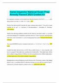Home Inspector National Exam Prep Already Passed 2025 Graded A&plus;