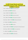CA MFT Exam Theories and Terms   UPDATED ACTUAL  Exam   Questions and  CORRECT Answers 