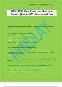 BIOL 1090 Final Exam Questions And Answers &vert;Latest 2025 &vert; Guaranteed Pass