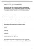 NUR3678 Exam 1 Questions and Answers Latest 2025 Already Passed 