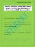 Blended Retirement System Bundled Exams 2025 Questions and Answers 100&percnt; Pass Guaranteed