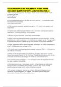 TEXAS PRINCIPLES OF REAL ESTATE II TEST PAPER 2025&sol;2026 QUESTIONS WITH ANSWERS GRADED A&plus;
