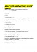 TEXAS PROMULGATED CONTRACTS EXAMINATION MANUAL 2025&sol;2026 QUESTIONS WITH ANSWERS GRADED A&plus;