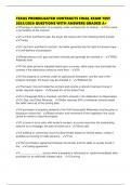 TEXAS PROMULGATED CONTRACTS FINAL EXAM TEST 2025&sol;2026 QUESTIONS WITH ANSWERS GRADED A&plus;