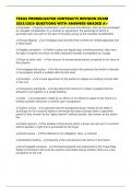 TEXAS PROMULGATED CONTRACTS REVISION EXAM 2025&sol;2026 QUESTIONS WITH ANSWERS GRADED A&plus;