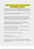 LMFT &sol;MFT Bundled Exam With CORRECT Answers