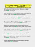 NU 345   Bundled Exam Questions WITH  CORRECT Answers