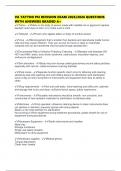 VA TATTOO PSI REVISION EXAM 2025&sol;2026 QUESTIONS WITH ANSWERS GRADED A&plus;