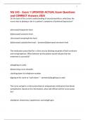 NU 345 - Exam 1 UPDATED ACTUAL Exam Questions and CORRECT Answers 2025